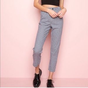 Brandy Melville Gingham Tilden Pants